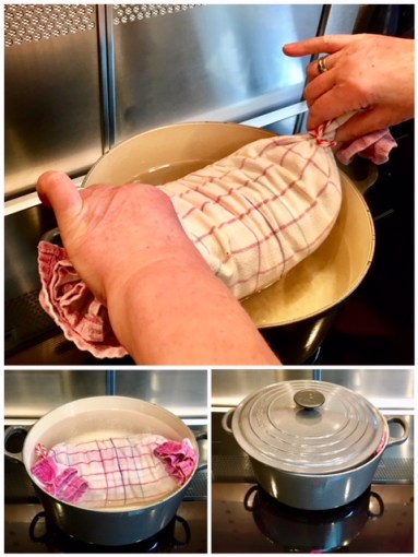 Serviettenknoedel_add to water